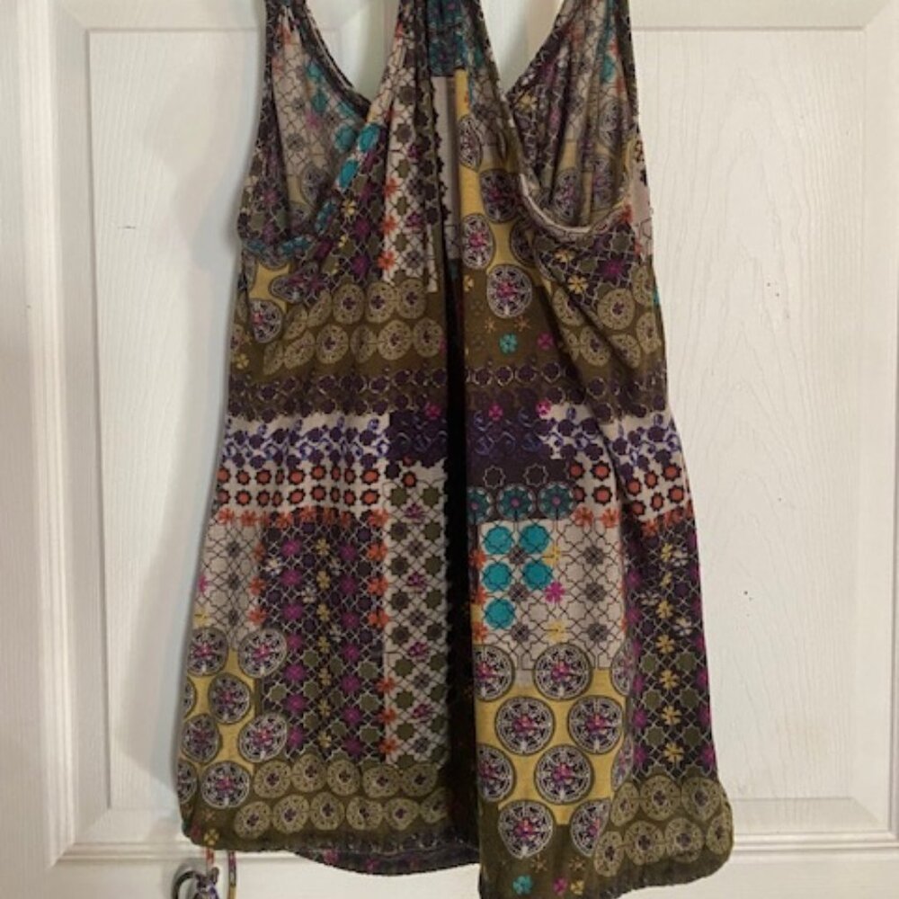American Rag Racer Back Drawstring Shirt Women's Size L - Picture 6 of 7